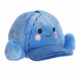 Baseball Cap plush from Palm Pals, designed like a bright blue baseball cap with a welcoming smile